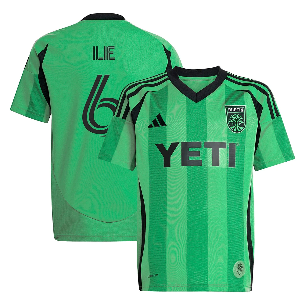 Youth adidas Ilie Sanchez Green Austin FC 2025 The Heartbeat Kit Replica Player Jersey