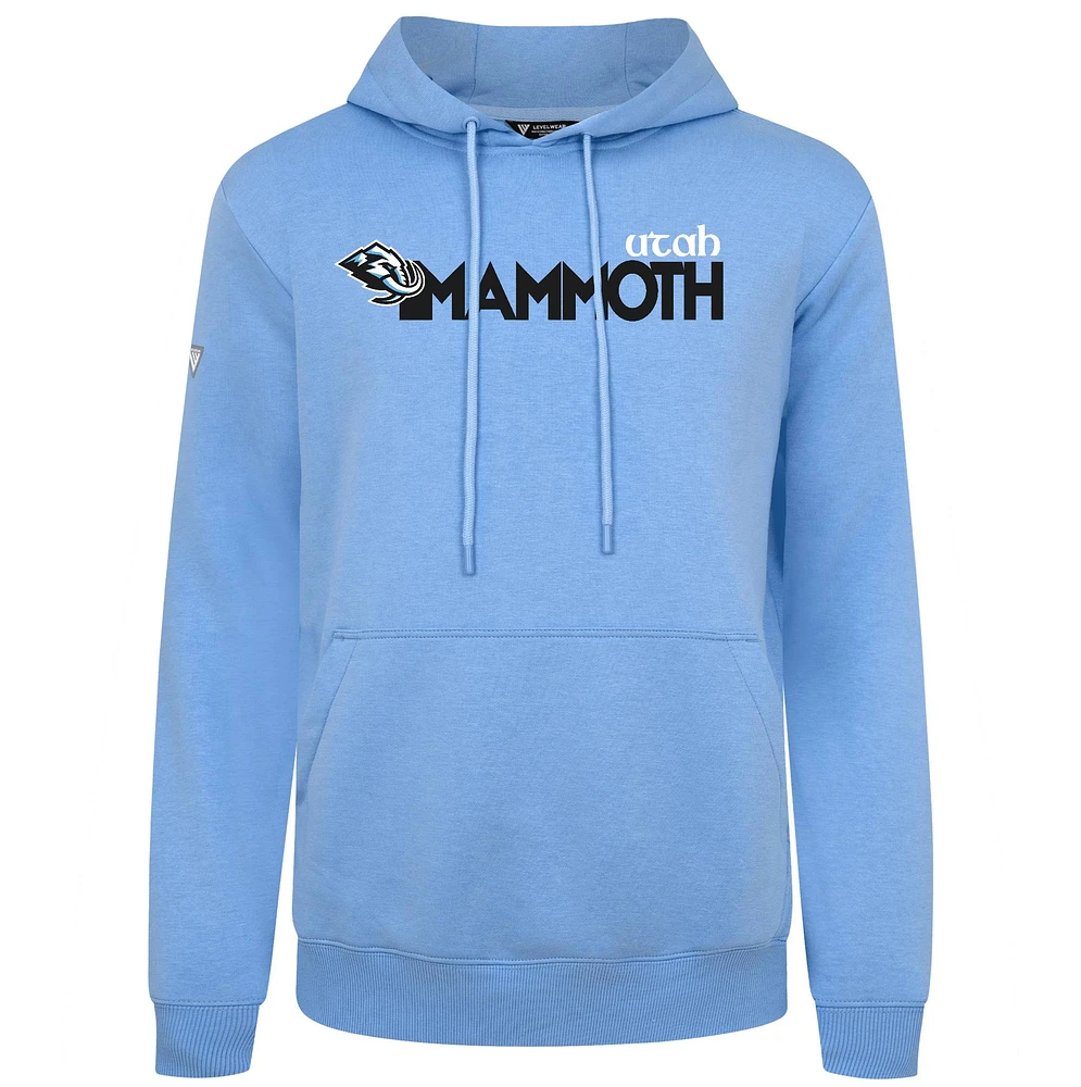 Men's Levelwear Light Blue Utah Mammoth Podium Wedge Pullover Hoodie