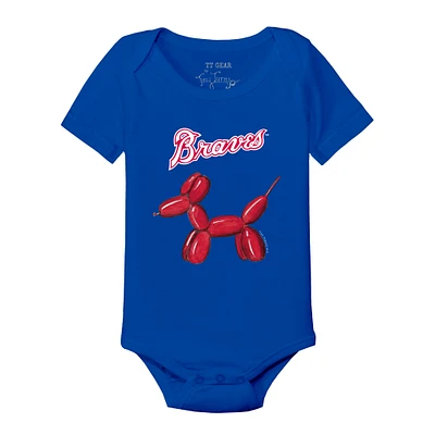Infant Tiny Turnip Royal Atlanta Braves Balloon Dog Bodysuit