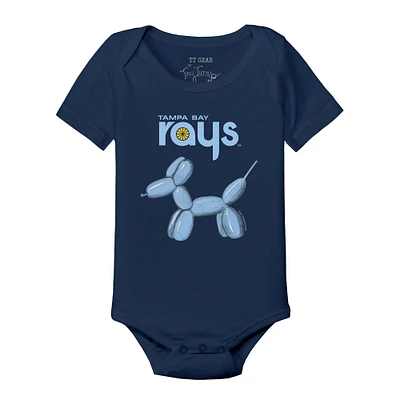 Infant Tiny Turnip Navy Tampa Bay Rays Balloon Dog Bodysuit