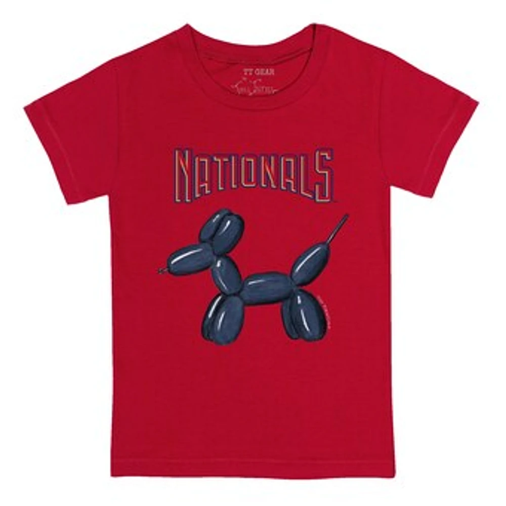 Infant Tiny Turnip Red Washington Nationals Balloon Dog T-Shirt