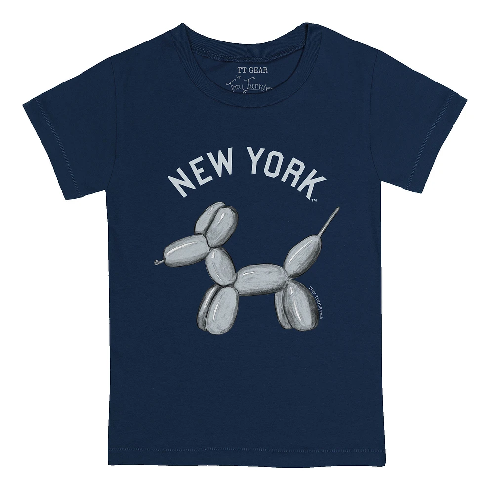 Infant Tiny Turnip Navy New York Yankees Balloon Dog T-Shirt