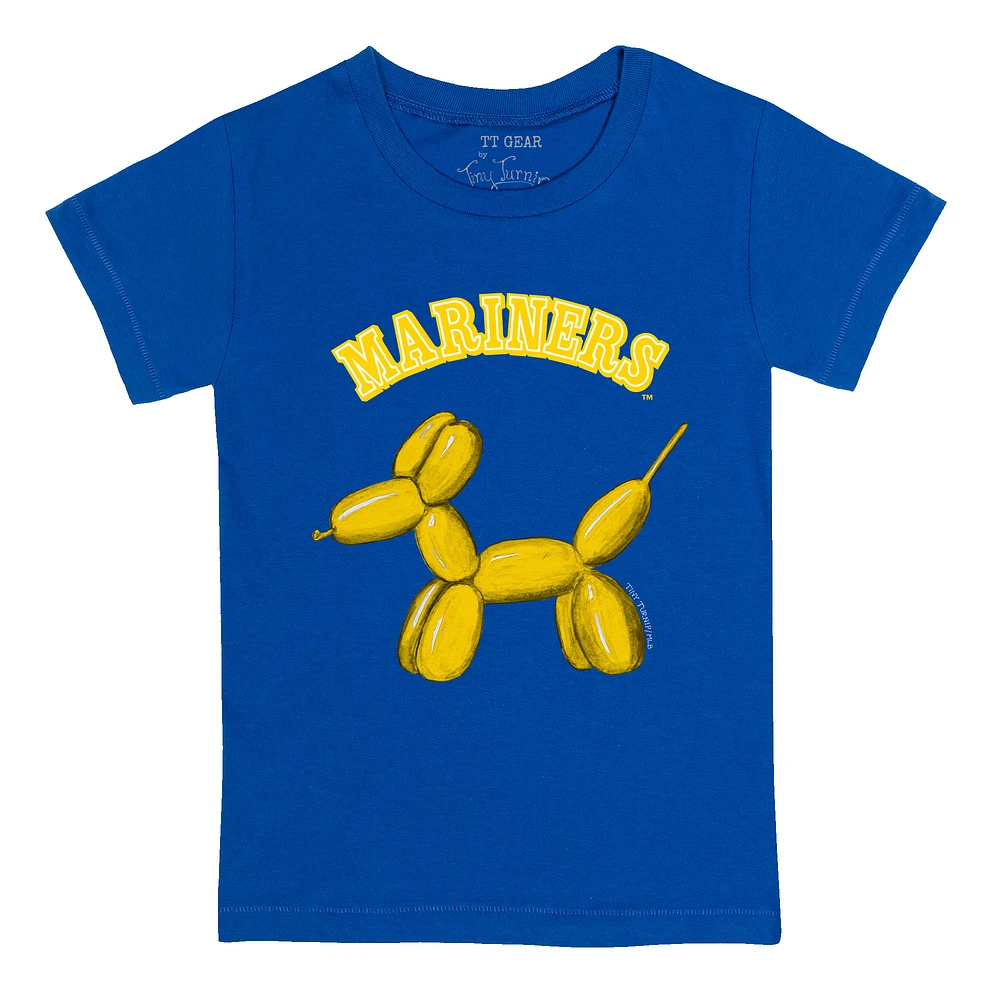 Infant Tiny Turnip Royal Seattle Mariners Balloon Dog T-Shirt