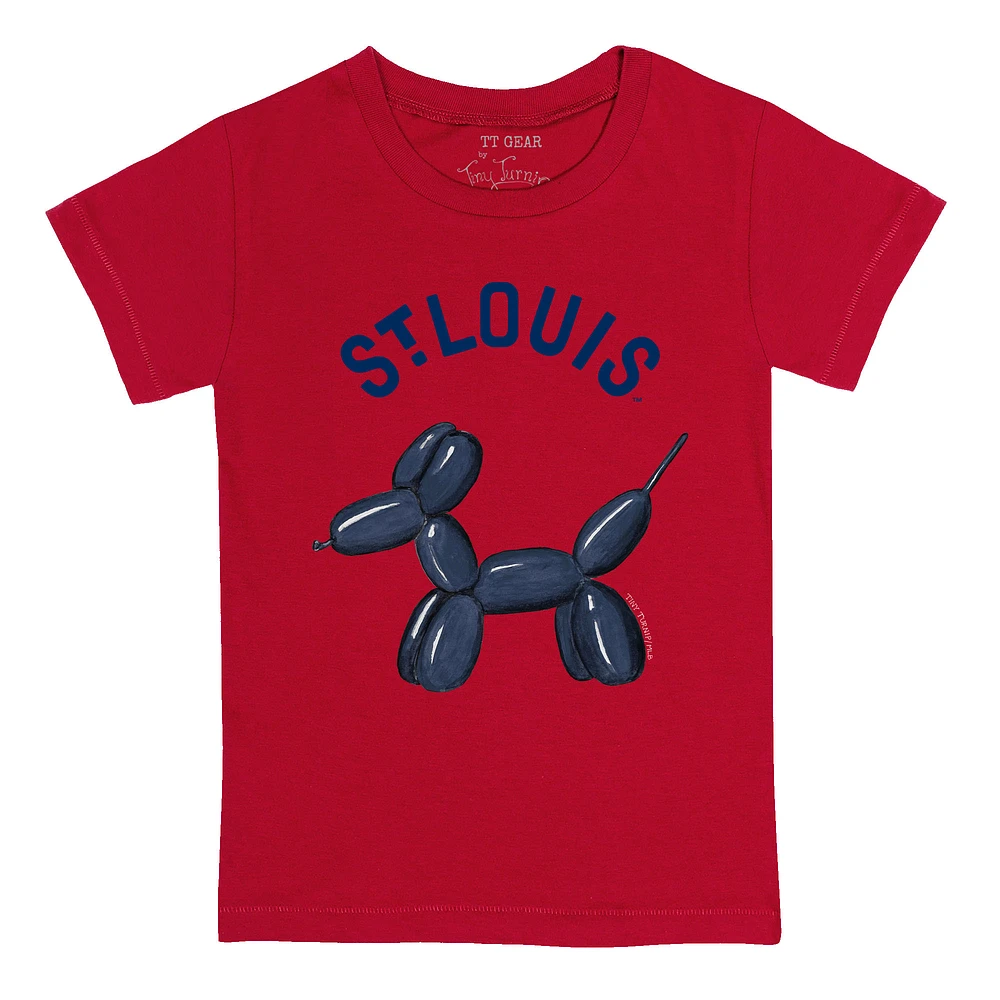 Infant Tiny Turnip Red St. Louis Cardinals Balloon Dog T-Shirt