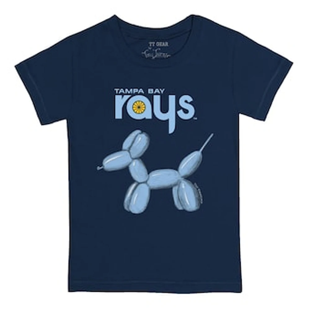 Infant Tiny Turnip Navy Tampa Bay Rays Balloon Dog T-Shirt
