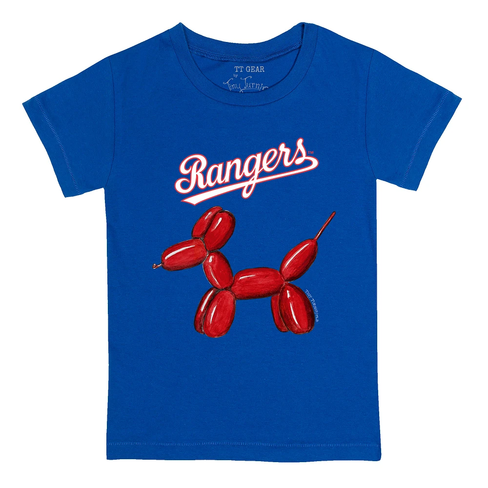 Infant Tiny Turnip Royal Texas Rangers Balloon Dog T-Shirt