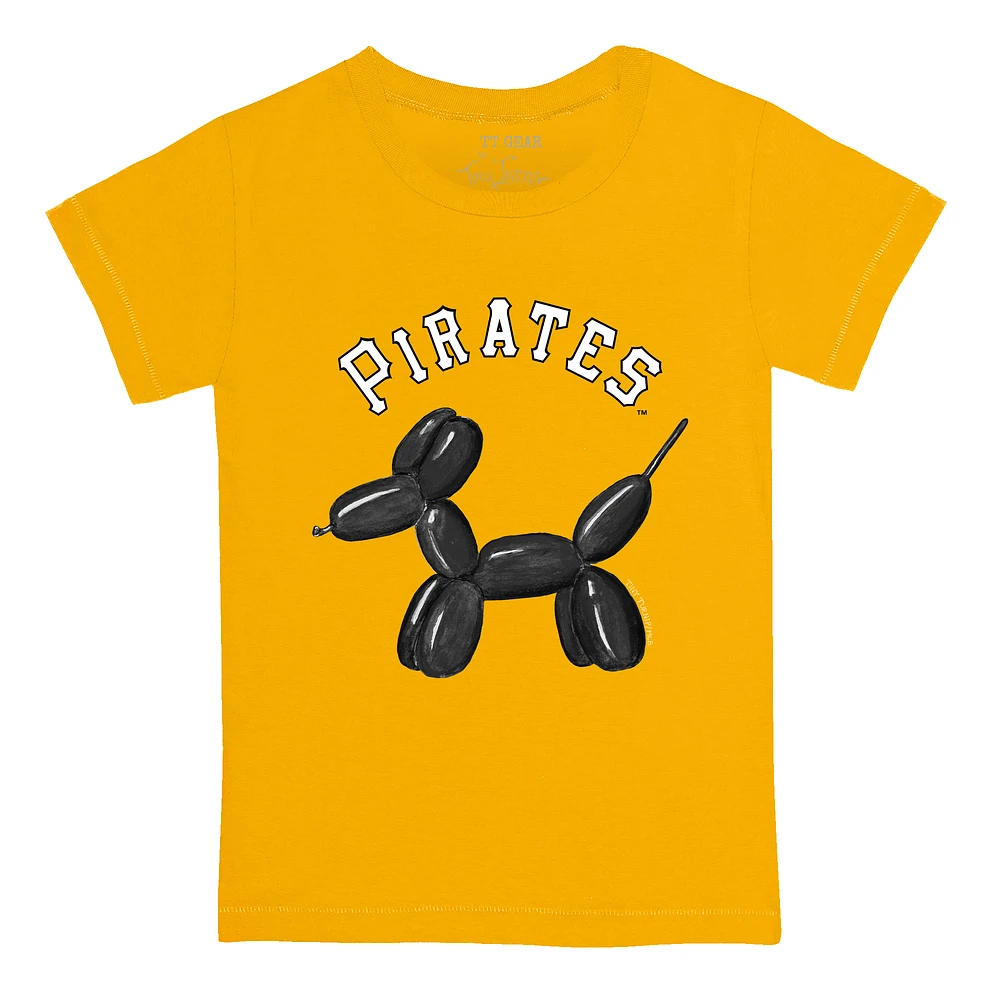 Infant Tiny Turnip Gold Pittsburgh Pirates Balloon Dog T-Shirt
