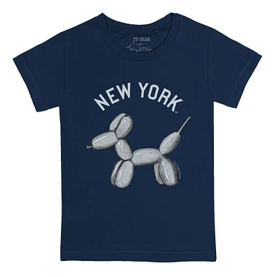 Toddler Tiny Turnip Navy New York Yankees Balloon Dog T-Shirt