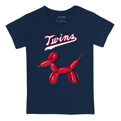 Toddler Tiny Turnip Navy Minnesota Twins Balloon Dog T-Shirt
