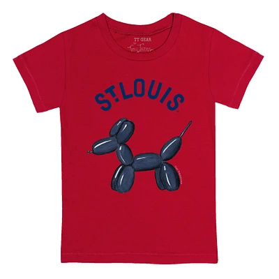 Toddler Tiny Turnip Red St. Louis Cardinals Balloon Dog T-Shirt