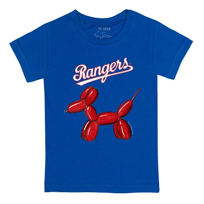 Toddler Tiny Turnip Royal Texas Rangers Balloon Dog T-Shirt