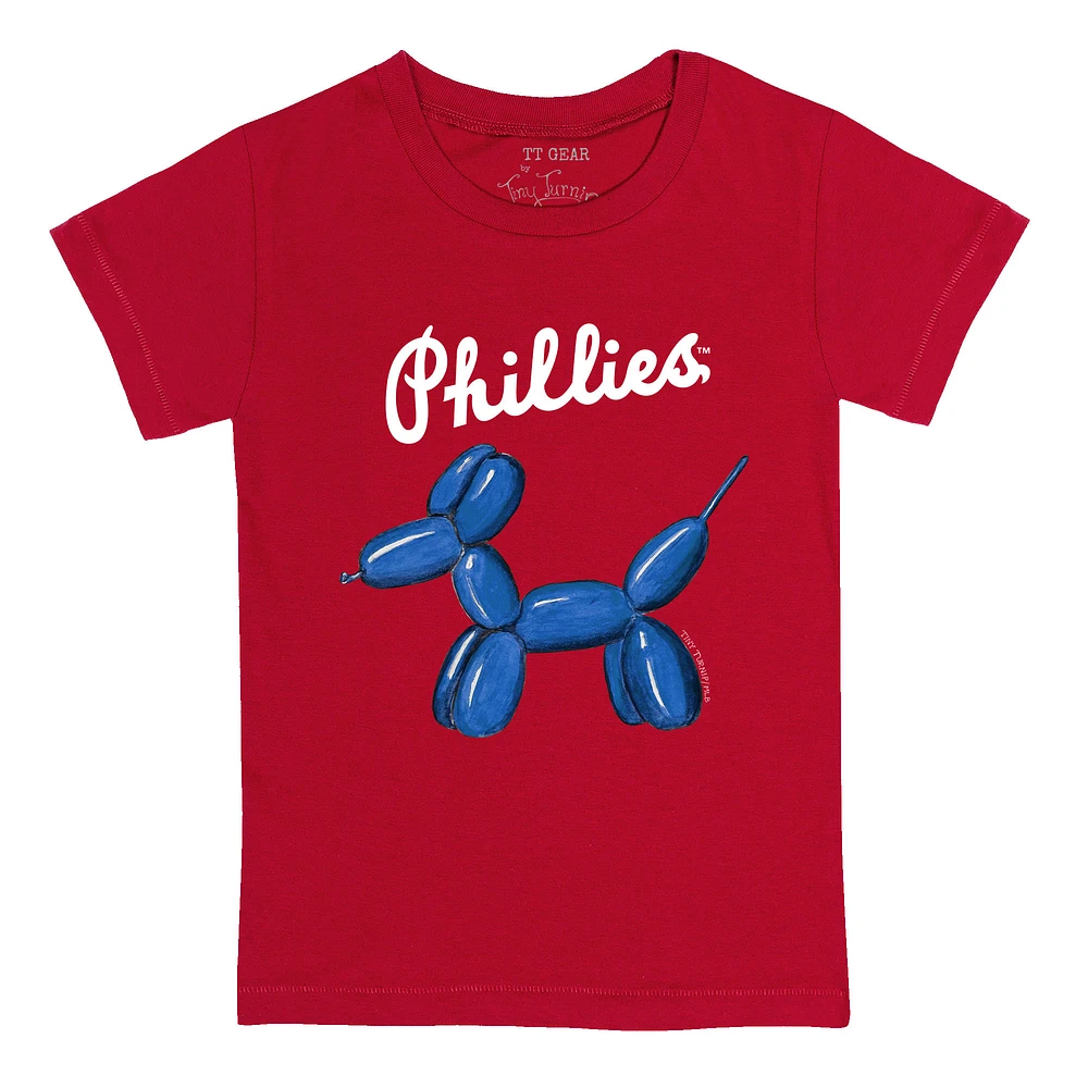 Toddler Tiny Turnip Red Philadelphia Phillies Balloon Dog T-Shirt