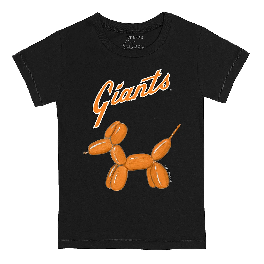 Toddler Tiny Turnip Black San Francisco Giants Balloon Dog T-Shirt