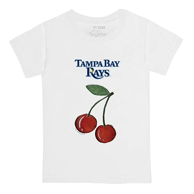 Infant Tiny Turnip White Tampa Bay Rays Cherries T-Shirt
