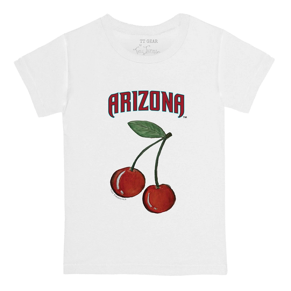 Infant Tiny Turnip White Arizona Diamondbacks Cherries T-Shirt