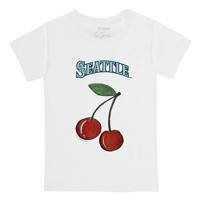 Toddler Tiny Turnip White Seattle Mariners Cherries T-Shirt