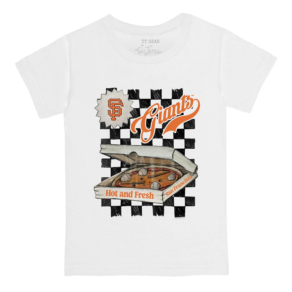 Infant Tiny Turnip White San Francisco Giants Pizza T-Shirt