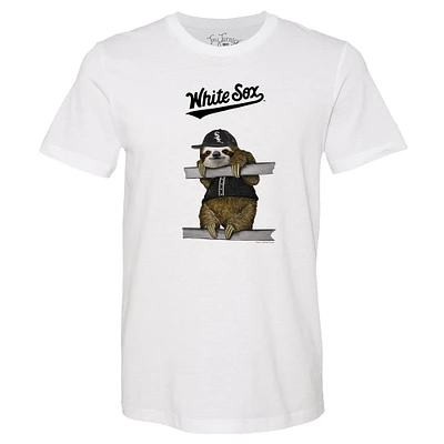 Unisex Tiny Turnip White Chicago Sox Sloth T-Shirt
