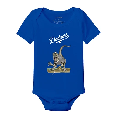Infant Tiny Turnip Royal Los Angeles Dodgers Velociraptor Bodysuit