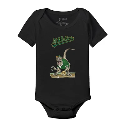 Infant Tiny Turnip Black Athletics Velociraptor Bodysuit