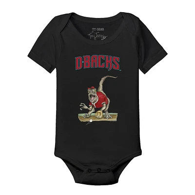 Infant Tiny Turnip Black Arizona Diamondbacks Velociraptor Bodysuit