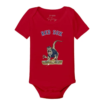 Infant Tiny Turnip Red Boston Sox Velociraptor Bodysuit