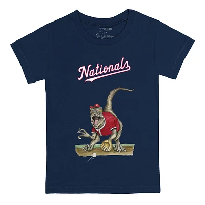 Youth Tiny Turnip Navy Washington Nationals Velociraptor T-Shirt