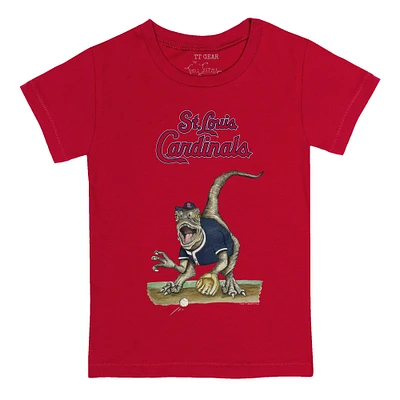 Youth Tiny Turnip Red St. Louis Cardinals Velociraptor T-Shirt