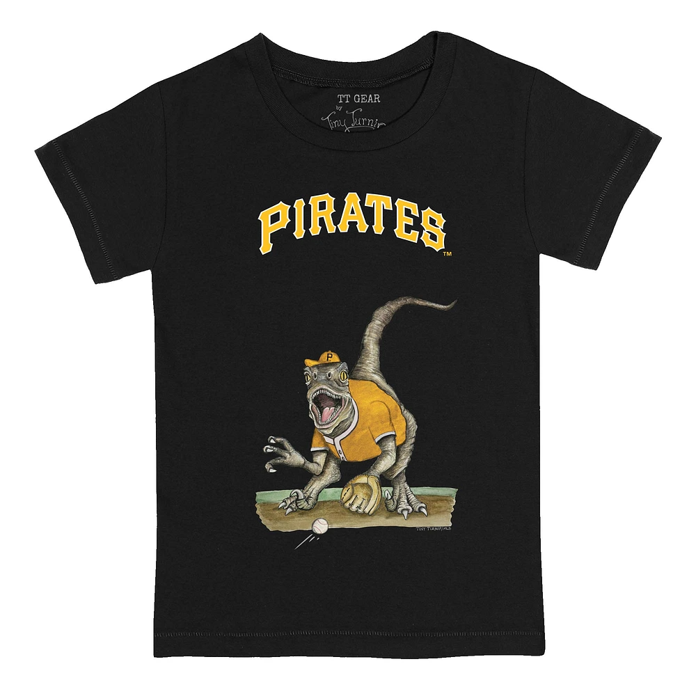 Youth Tiny Turnip Black Pittsburgh Pirates Velociraptor T-Shirt