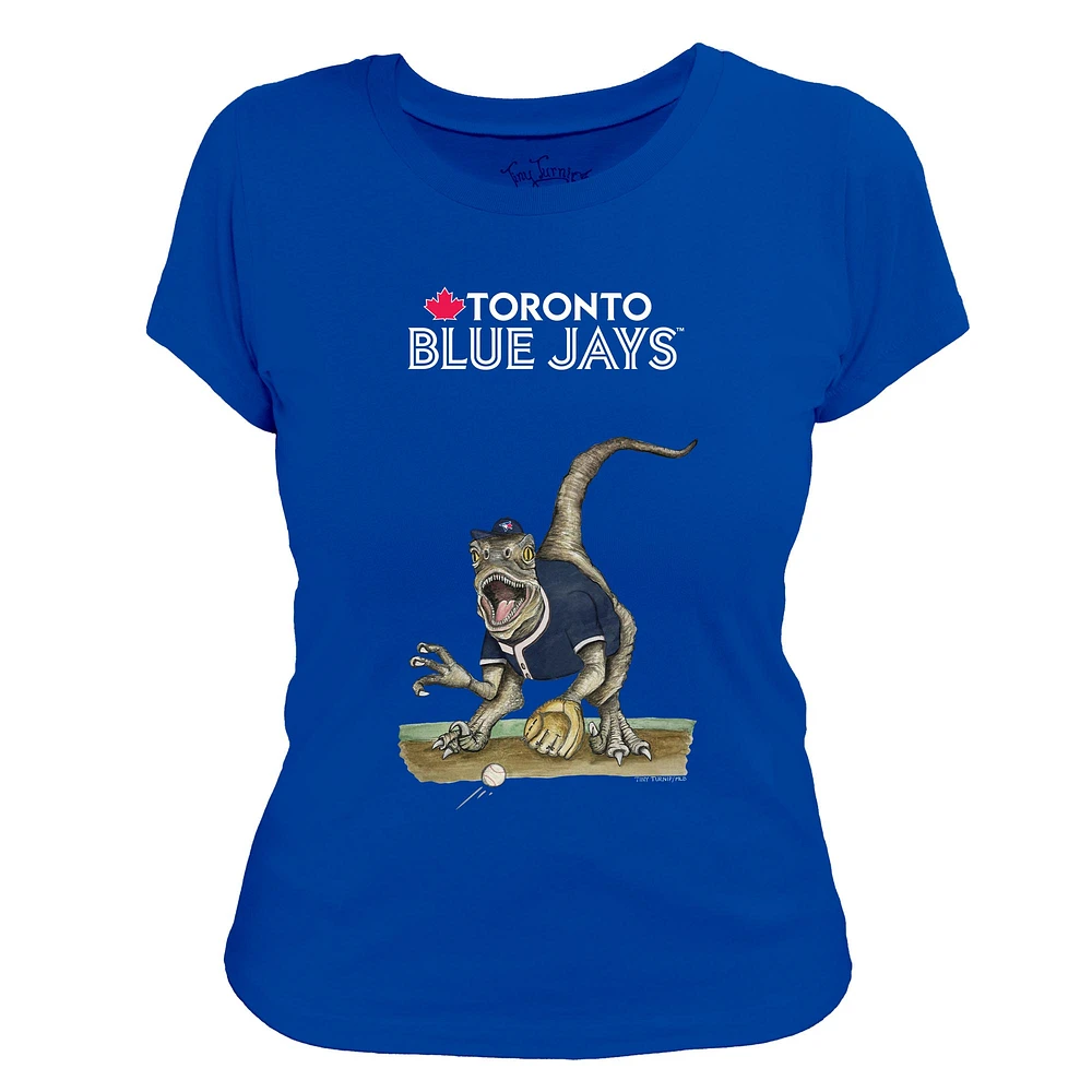 Women's Tiny Turnip Royal Toronto Blue Jays Velociraptor T-Shirt