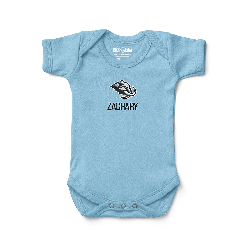 Newborn & Infant Chad Jake Light Blue Utah Mammoth Personalized Bodysuit