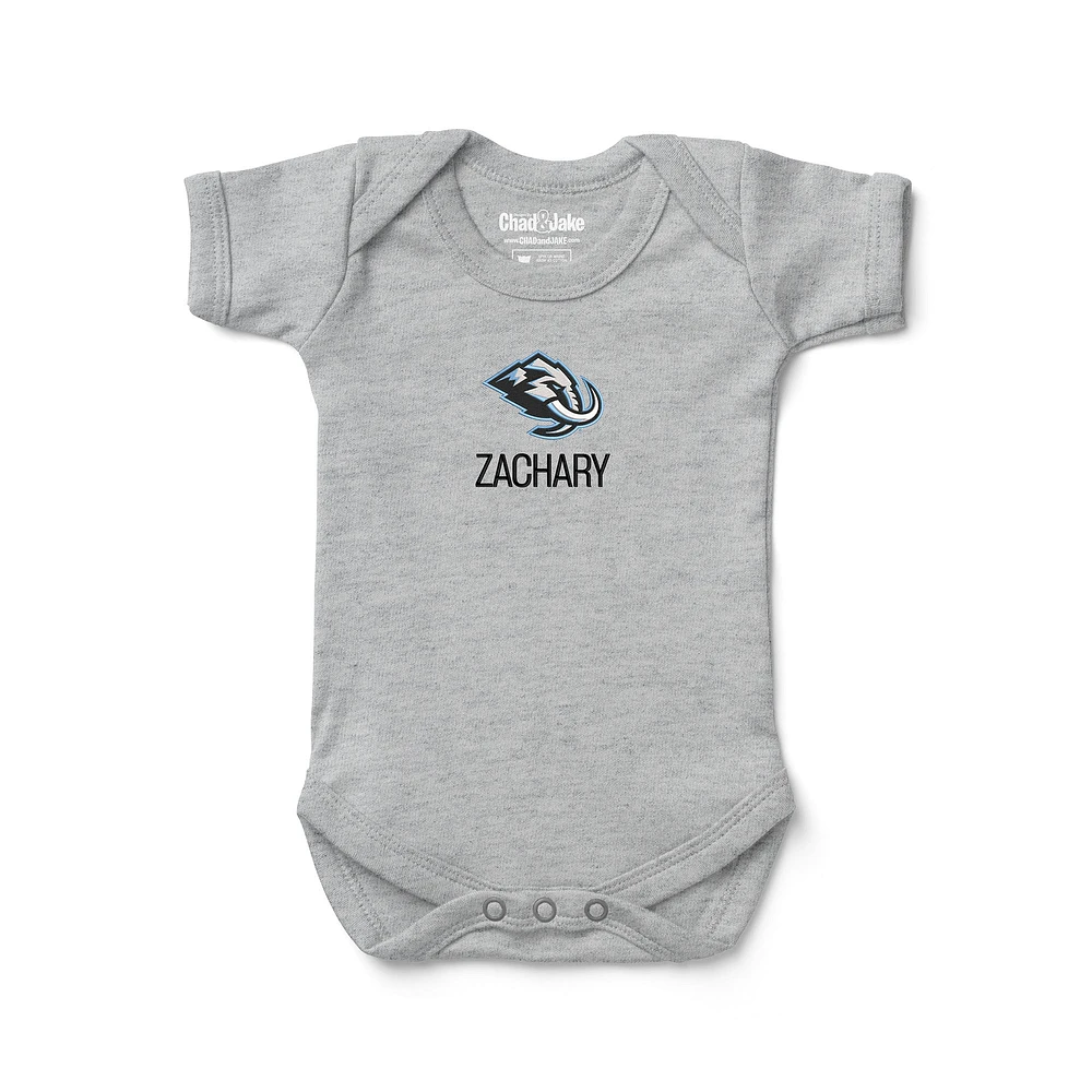 Newborn & Infant Chad Jake Heather Gray Utah Mammoth Personalized Bodysuit