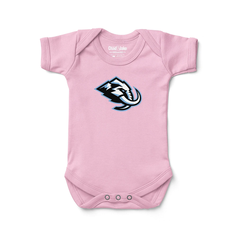 Newborn & Infant Chad Jake Pink Utah Mammoth Primary Logo Bodysuit