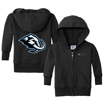 Infant Chad & Jake Black Utah Mammoth Logo Full-Zip Hoodie