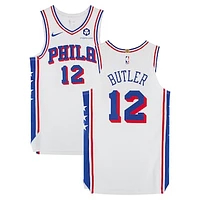 Jared Butler Philadelphia 76ers Game-Used #12 White Nike Jersey vs. New York Knicks on April 1, 2025 - Size 46+4