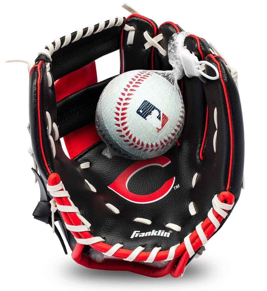 Youth Franklin Sports Cincinnati Reds Teeball Glove & Ball Set