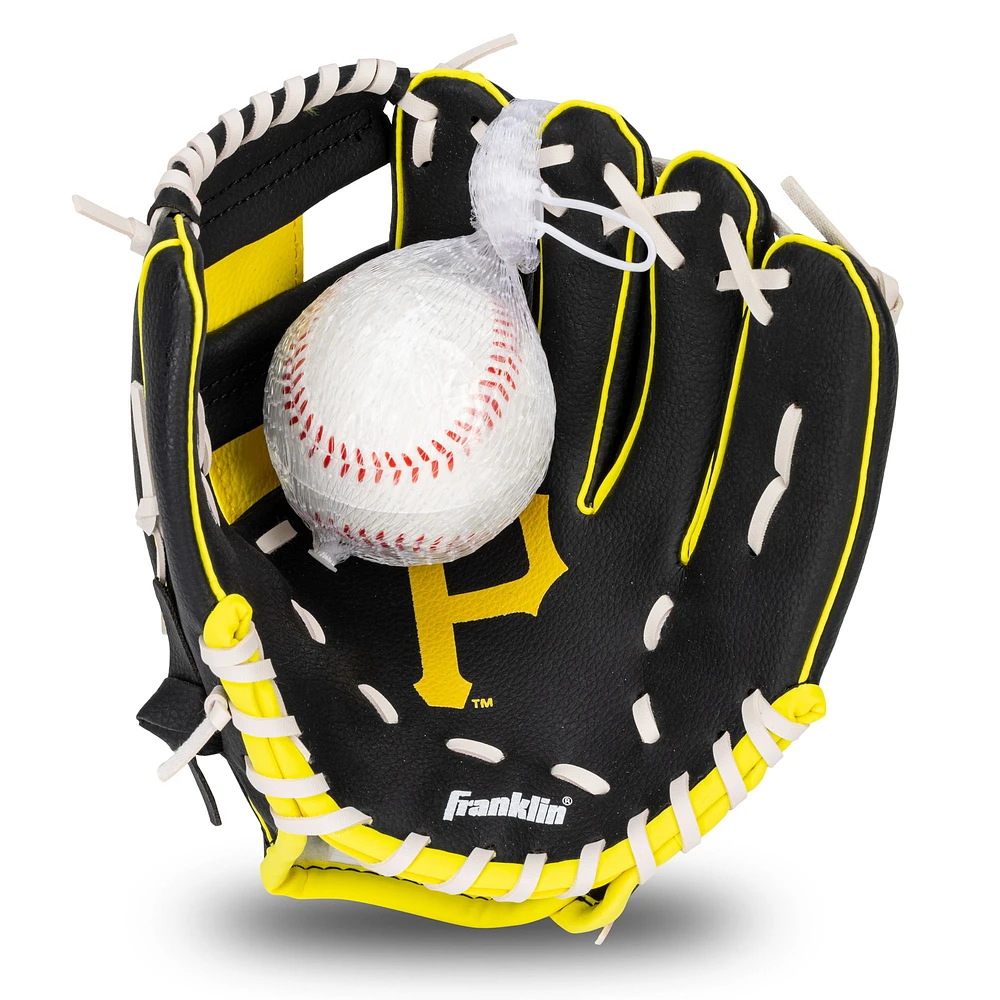 Youth Franklin Sports Pittsburgh Pirates Teeball Glove & Ball Set