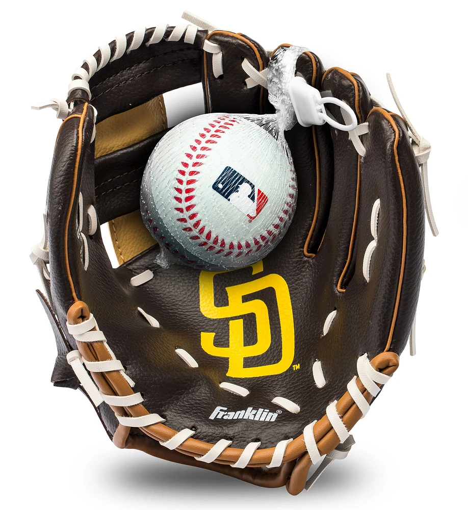 Youth Franklin Sports San Diego Padres Teeball Glove & Ball Set