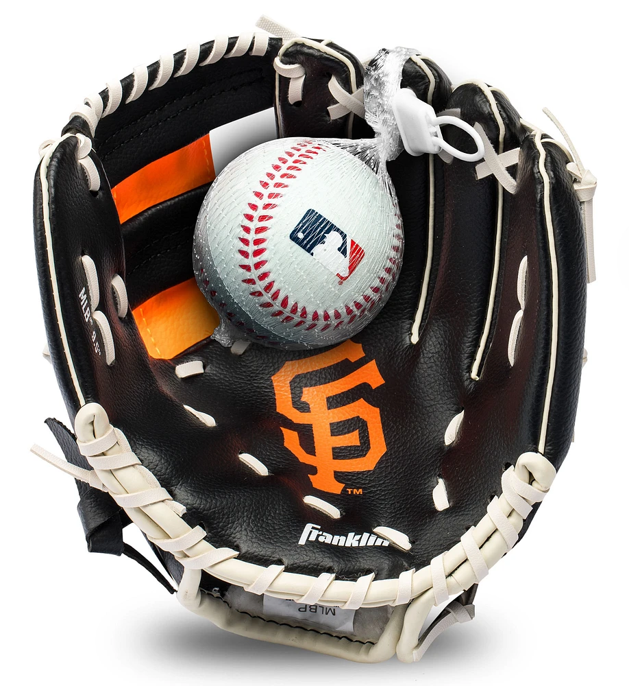Youth Franklin Sports San Francisco Giants Teeball Glove & Ball Set