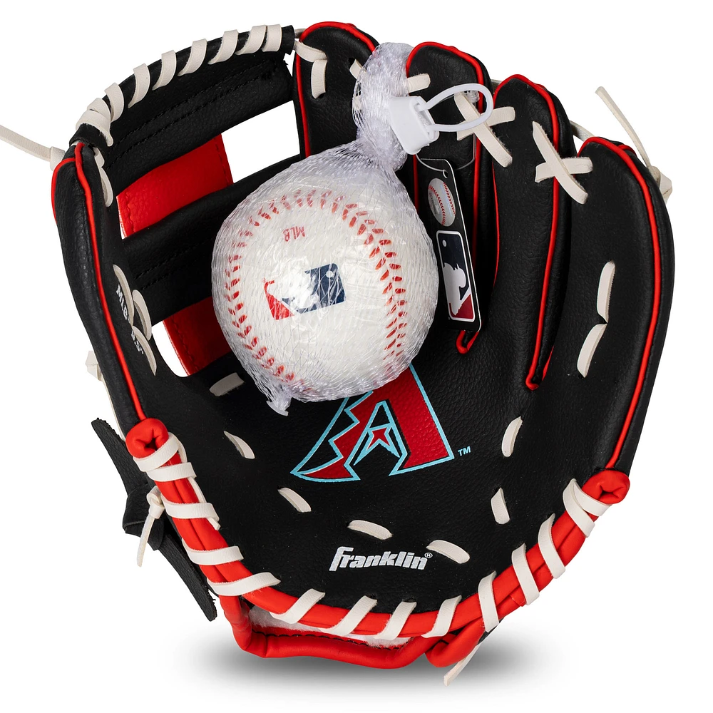 Youth Franklin Sports Arizona Diamondbacks Teeball Glove & Ball Set