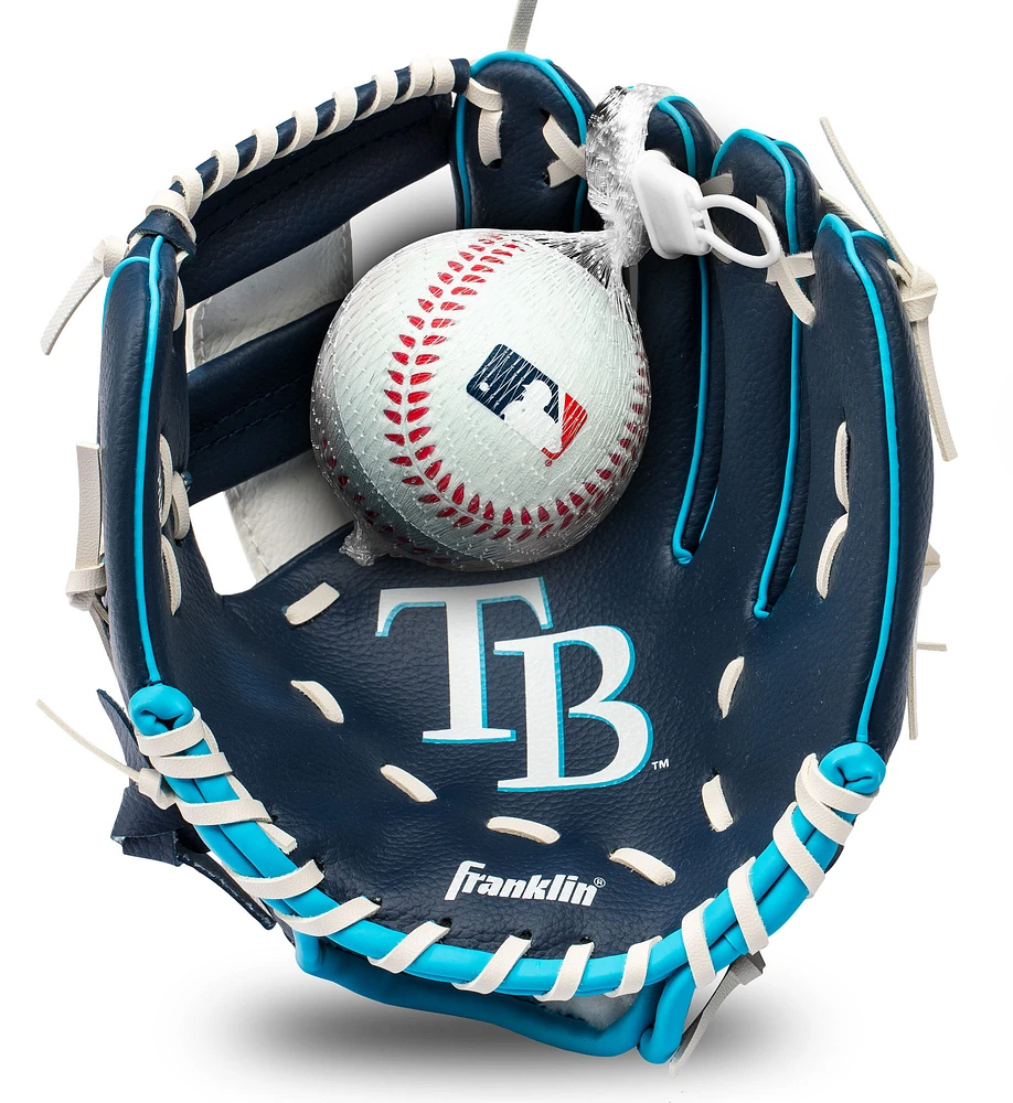 Youth Franklin Sports Tampa Bay Rays Teeball Glove & Ball Set