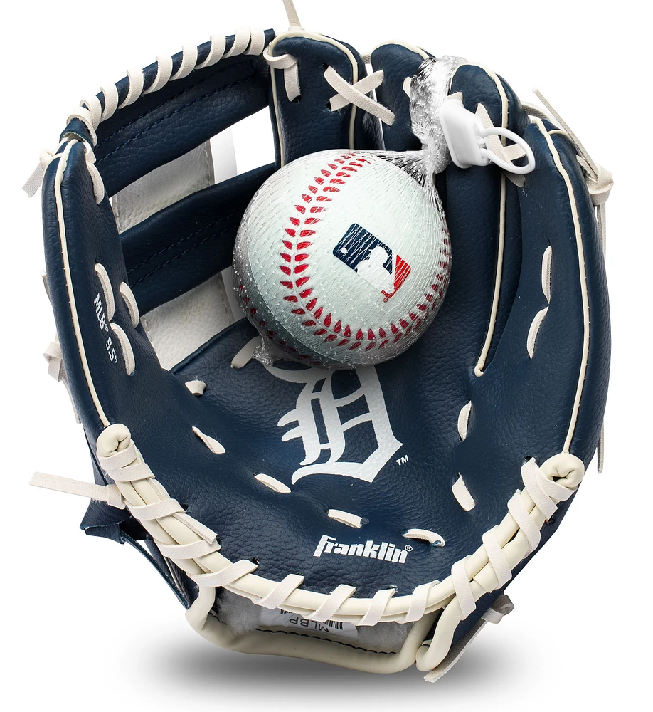 Youth Franklin Sports Detroit Tigers Teeball Glove & Ball Set