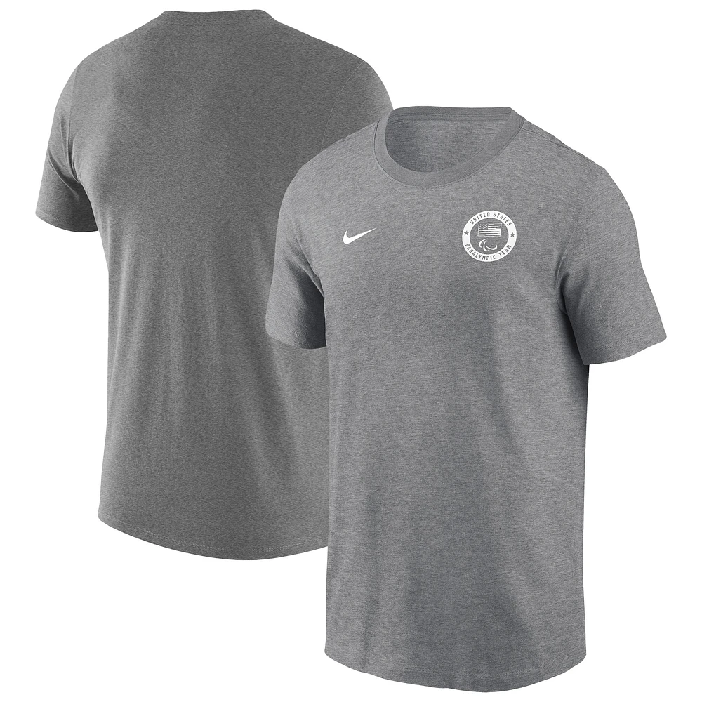 Men's Nike Gray U.S. Paralympics Team Issue Legend Performance T-Shirt