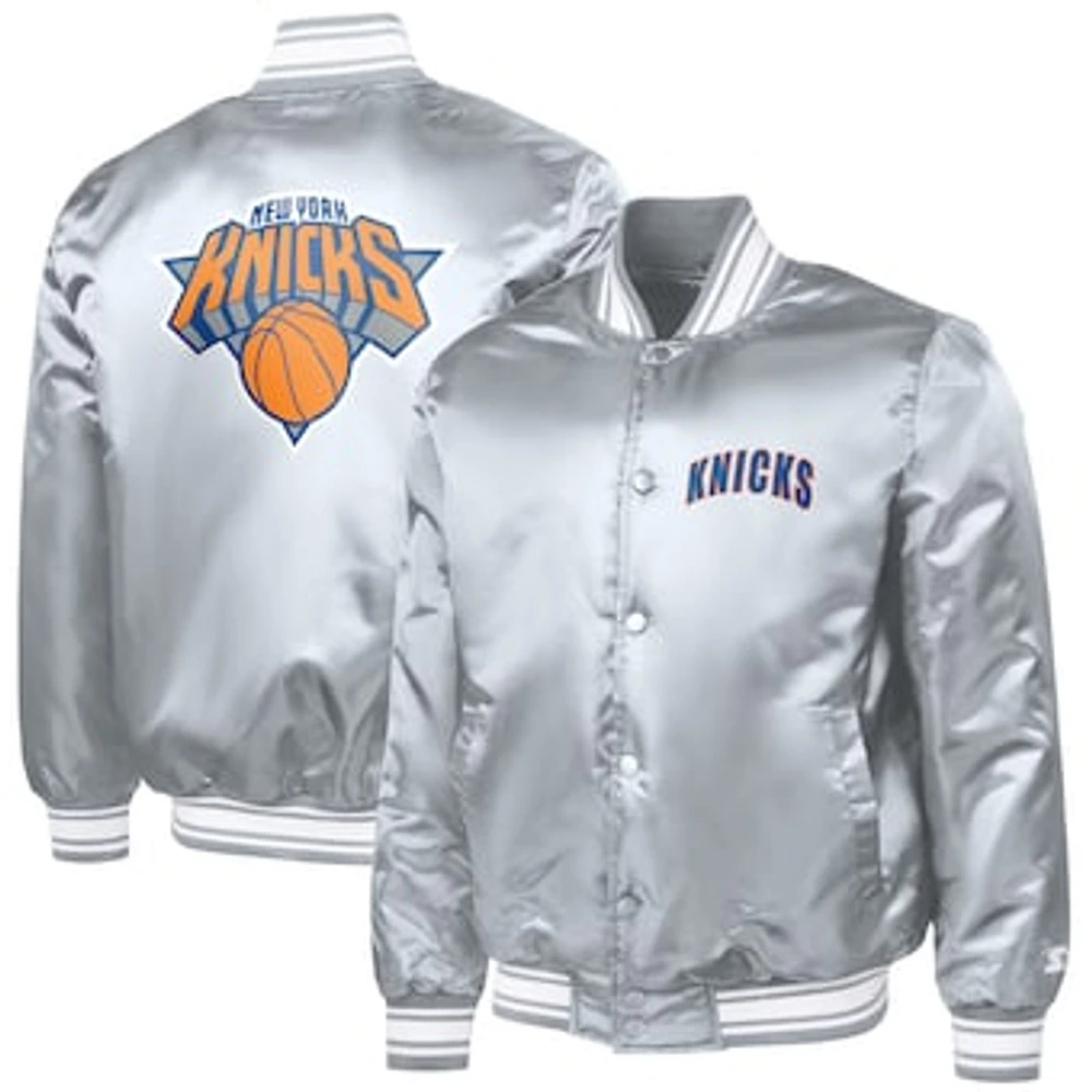Men's Starter New York Knicks Logo Varsity Full-Snap Jacket