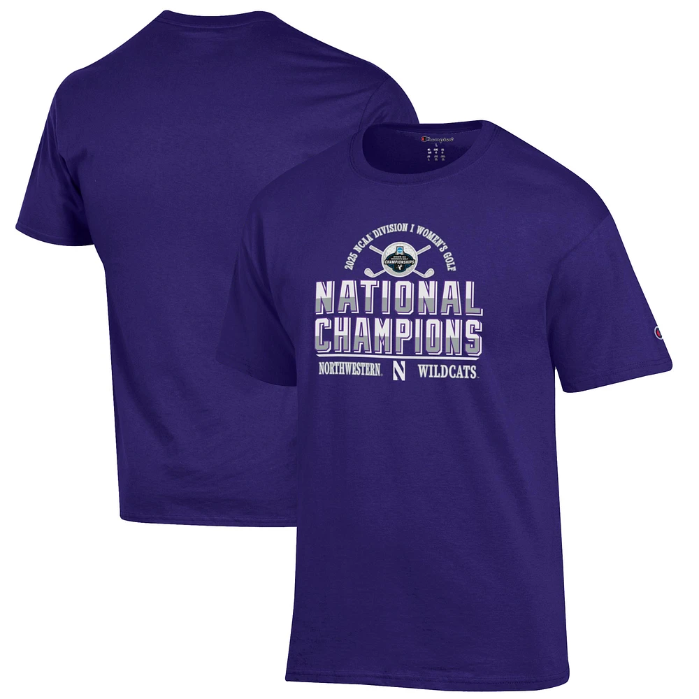 Unisex Champion Northwestern Wildcats 2025 NCAA Women's Golf National Champions T-Shirt