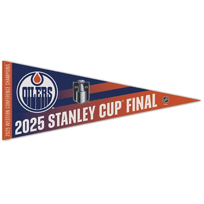 WinCraft Edmonton Oilers 2025 Western Conference Champions 12" x 30" Premium Pennant