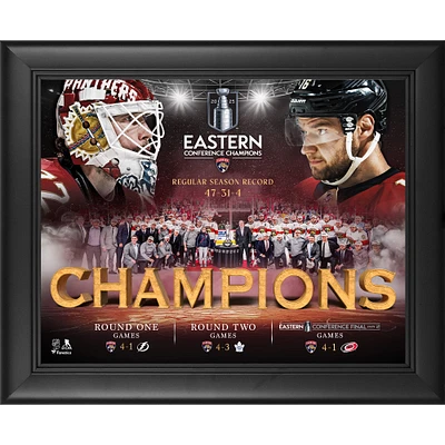 Florida Panthers Framed 13" x 16" 2025 Eastern Conference Champions Collage