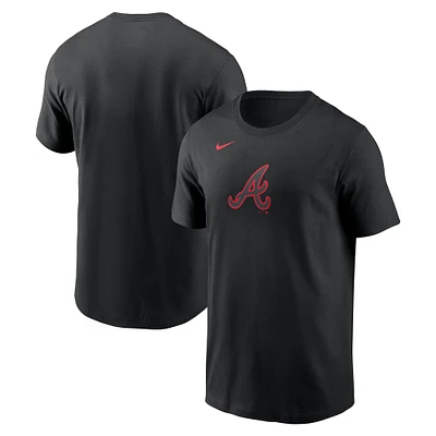 Men's Nike Black Atlanta Braves Color Pop T-Shirt