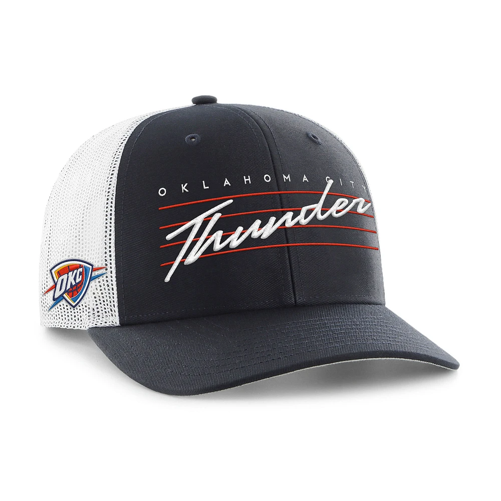 Men's '47 Navy Oklahoma City Thunder Downburst Trucker Adjustable Hat