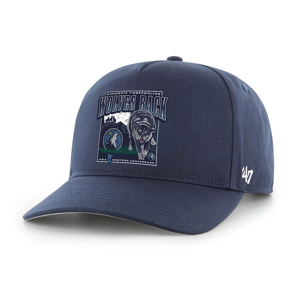 Men's '47 Navy Minnesota Timberwolves Solid Hitch Adjustable Hat